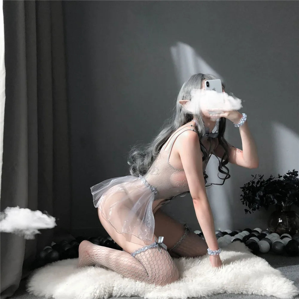Sexy lingerie, sexy lingerie sets, transparent role-playing costumes, uniforms, bow ties, Cosplay costumes, net bodysuits.