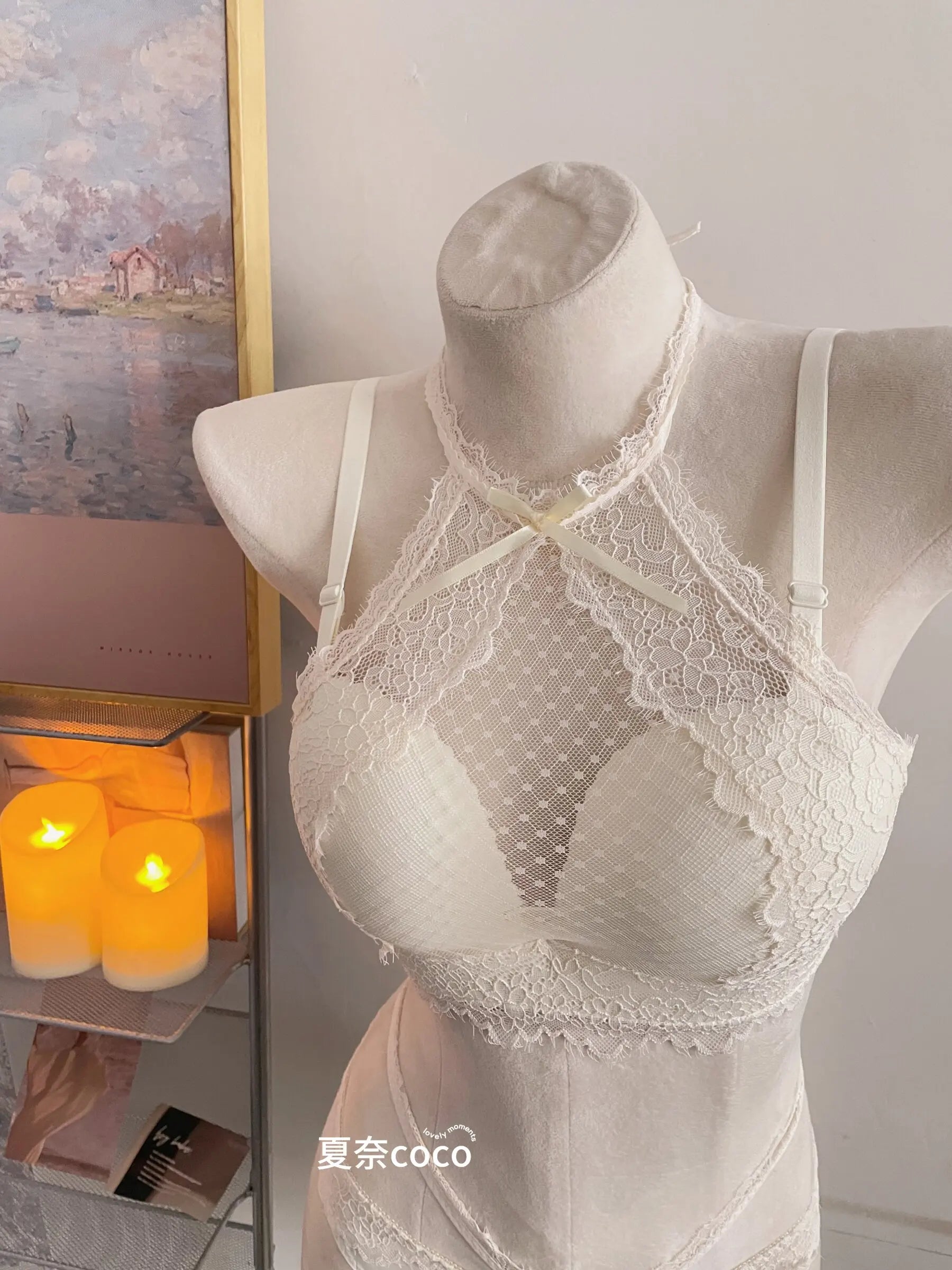 Lace Plunge Bra Push Up Bralette See Through Mesh Lingerie Double Layer Deep V Top Flattering Fit for Petite Bust Everyday Wear