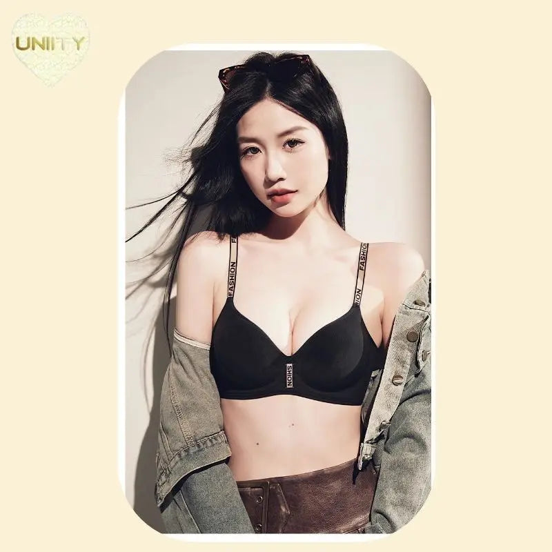 Ultra Push Up Bra 6CM Padding for Women Seamless Wireless Bra Full Coverage Gathers Side Fat Lifts Thermal Fleece Lined Bra