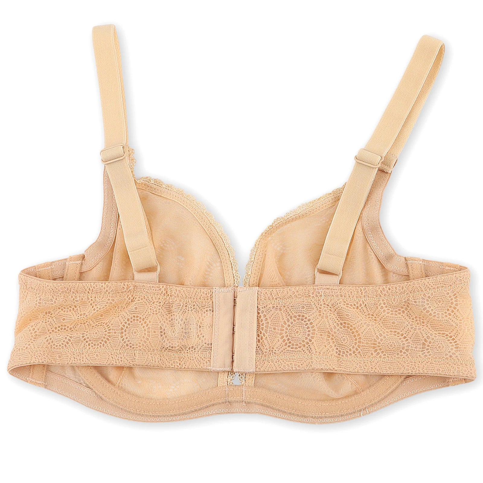 New Pure White Lace Bras For Women Plunge See Through Transparent 1/2 Cups Bra Underwire Push Up Ultra Thin Bra Sexy Bras