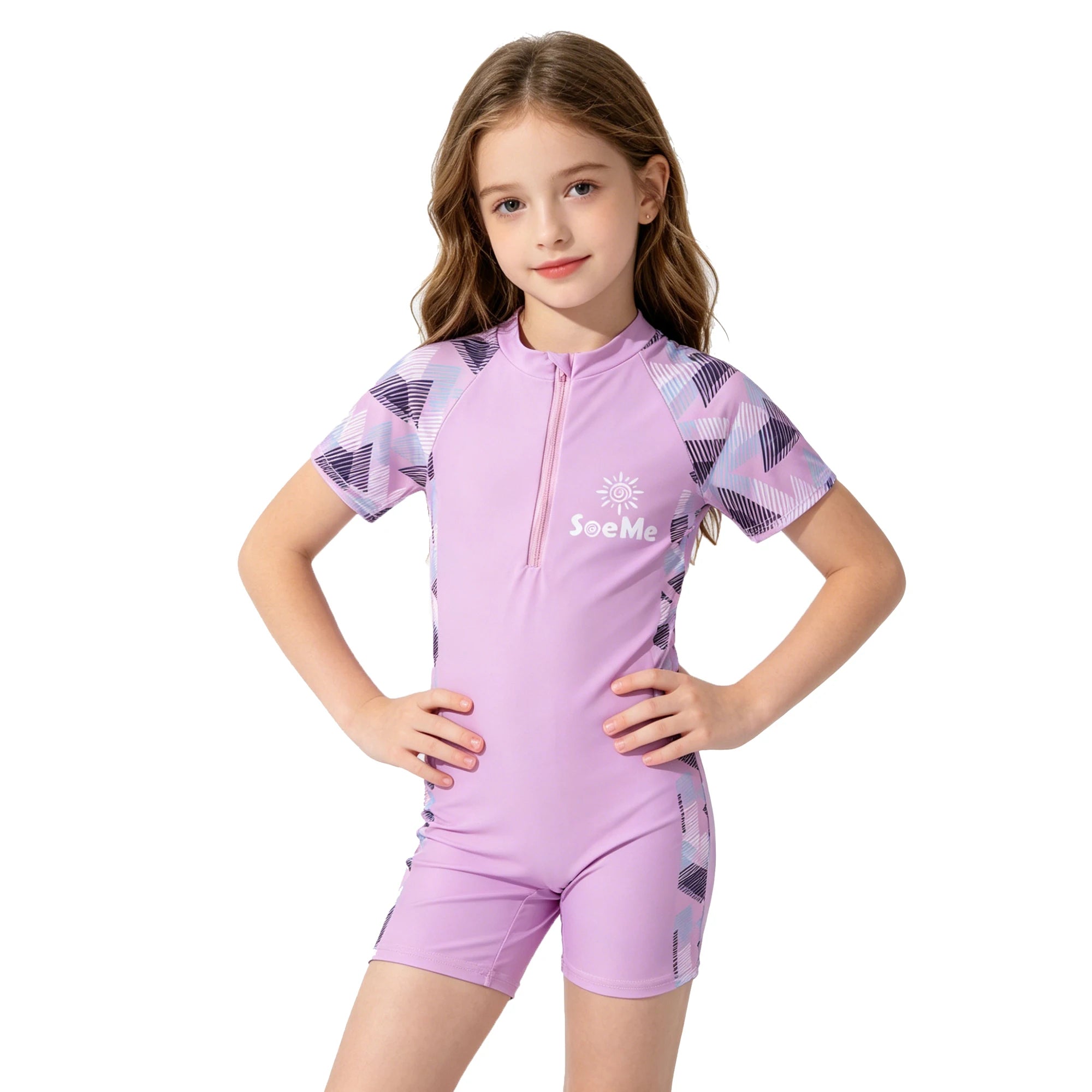 One-Piece Swim Suits Boys Swimsuits Fashion Sun Protect Girls Swimwear Kids Bathing Suit Cartoon Quick Drying Swimming Clothes