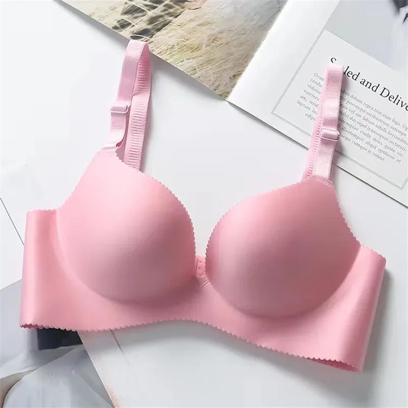 Wireless Seamless Bras for Women Push Up Bralette No Underwire, Ultra Soft Comfort Bra with Breathable Padding Sexy Everyday Li