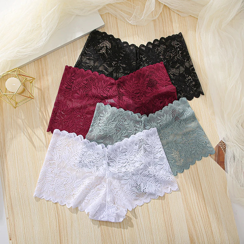 Sexy Lace Lingerie For Women Seamless High Waist Women's Panties Sexy Female Underwear Solid Comfort Hollow Out Briefs Intimates