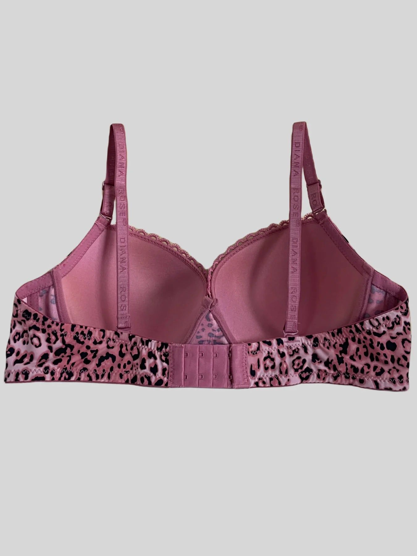 Diana Rose Leopard print Push Up Bra For Women With steel ring B Cup Bra Lady's Underwear High Quality