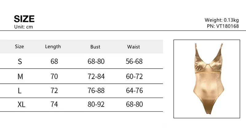 Skinny Sexy Bodysuit Lingerie V-neck Body Feminino Bright Silk One-pieces Tops Women Rave Outfit Sleeveless Lenceria Femenina