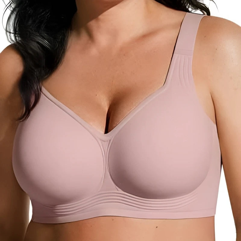 Comfortable Big Size Full Coverage Bra For Women Side Boob Coverage Lifting Support Tummy Shaping Bra Underwire Wireless Daily
