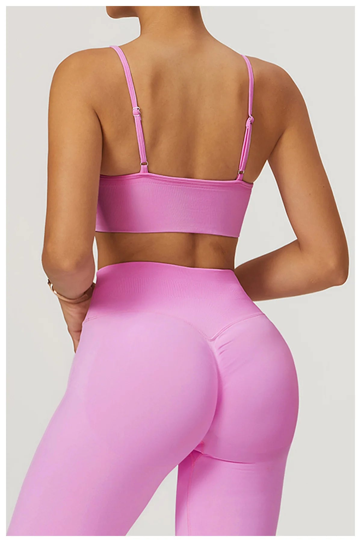 HBC Seamless Sports Bras for Women Fitness Yoga Bras With Removable Pads Adjustable Straps Gym Vest Top Bra Running Crop Top