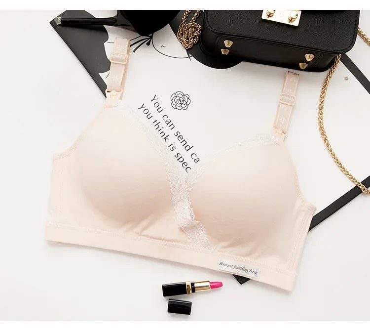 1PCS Smooth Nursing Bras for Breastfeeding Support  Sleep Bralette Wireless Maternity Wirefree For Pregnant Women