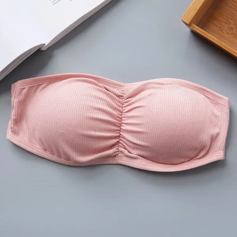 Women Sexy Strapless Bra Invisible Push Up Bras Underwear Seamless Solid Color Without Straps Bralette Lingerie Bras Bra Female