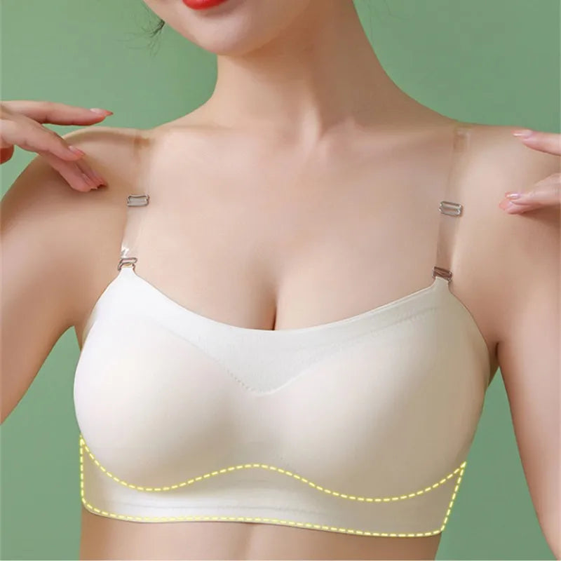 Strapless Bras For Women Seamless Underwear Push Up Non-wire Bra Tube Crop Tops Summer Comfort Female Lingerie Padded Top