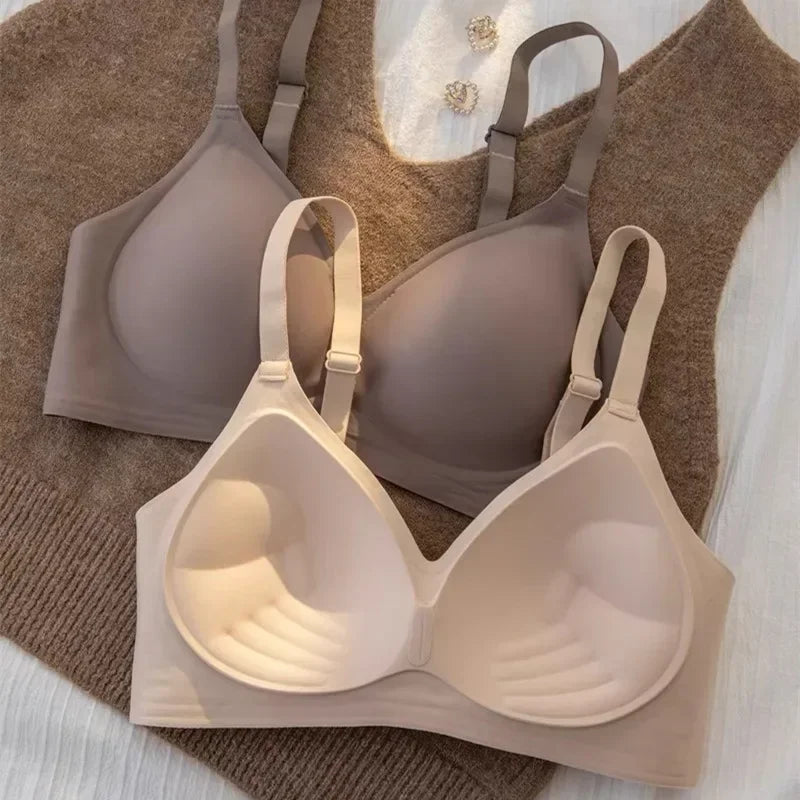 Fashion Seamless Bras Women Comfort Lingerie Padded Sports Tops Underwear Soft Bralette Support Sexy Breathable Bra Intimates