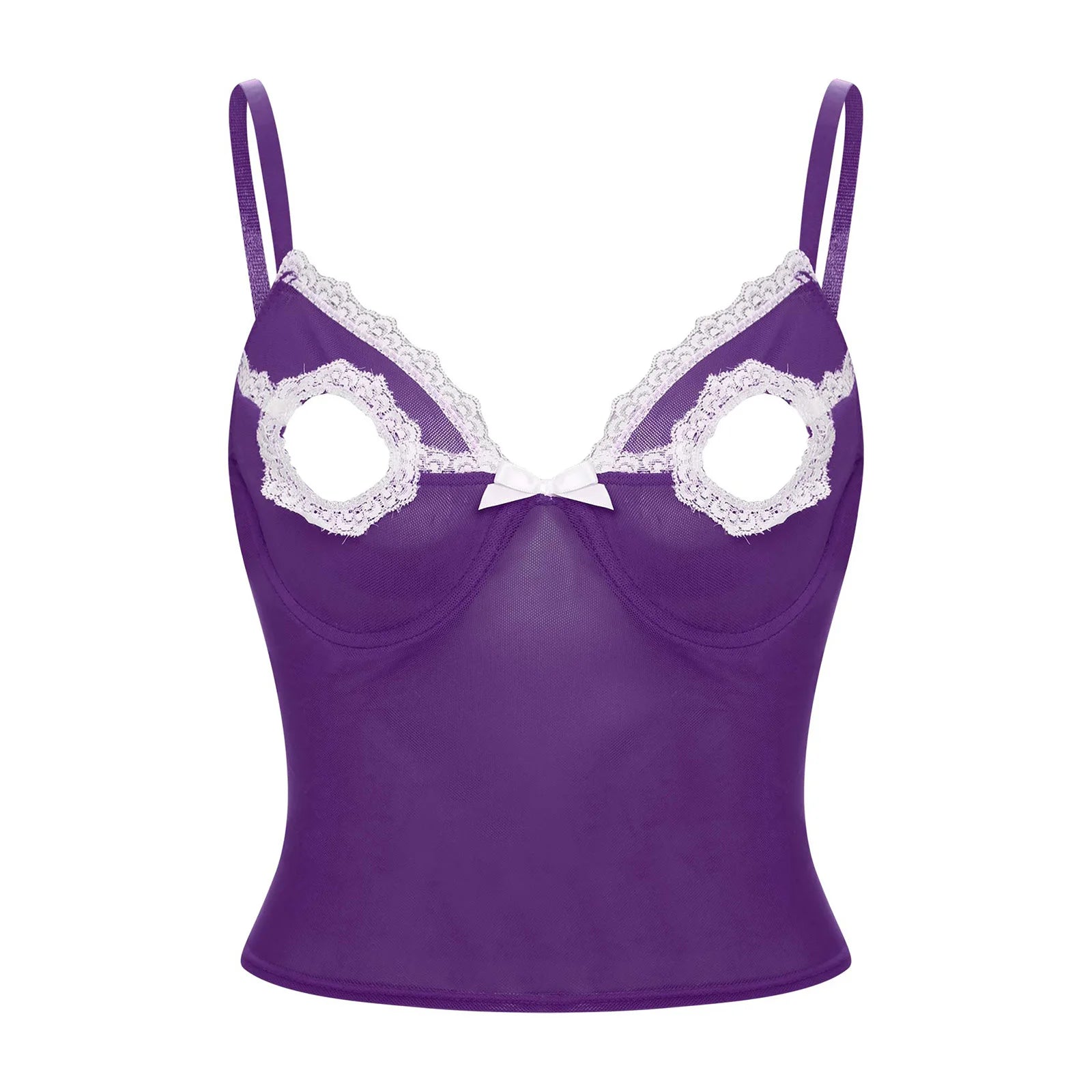 Women Bare Breast Exposed Cut Out Lace Bra Exotic Lingerie Porno Open Cup Bra Hollow Out Pad-free Underwired Brassier Vest Tops