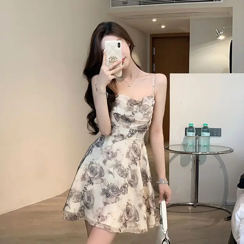 Slip Woman Dress Mini Sundress Off Shoulder Clothes Dresses for Women 2025 Beach Short Promotion Cheap Casual Retro New in X Y2k