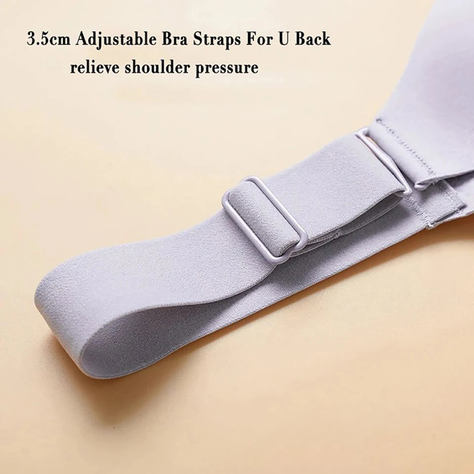 Plus Size Full Coverage Bras For Women No Underwire T-shirt Bra Seamless Push Up Daily Bralette Underwear With Soft Support Bra