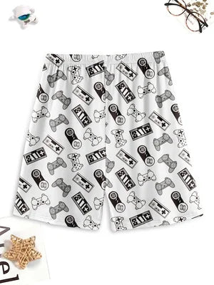 Game controller pajama set, comfortable summer homewear