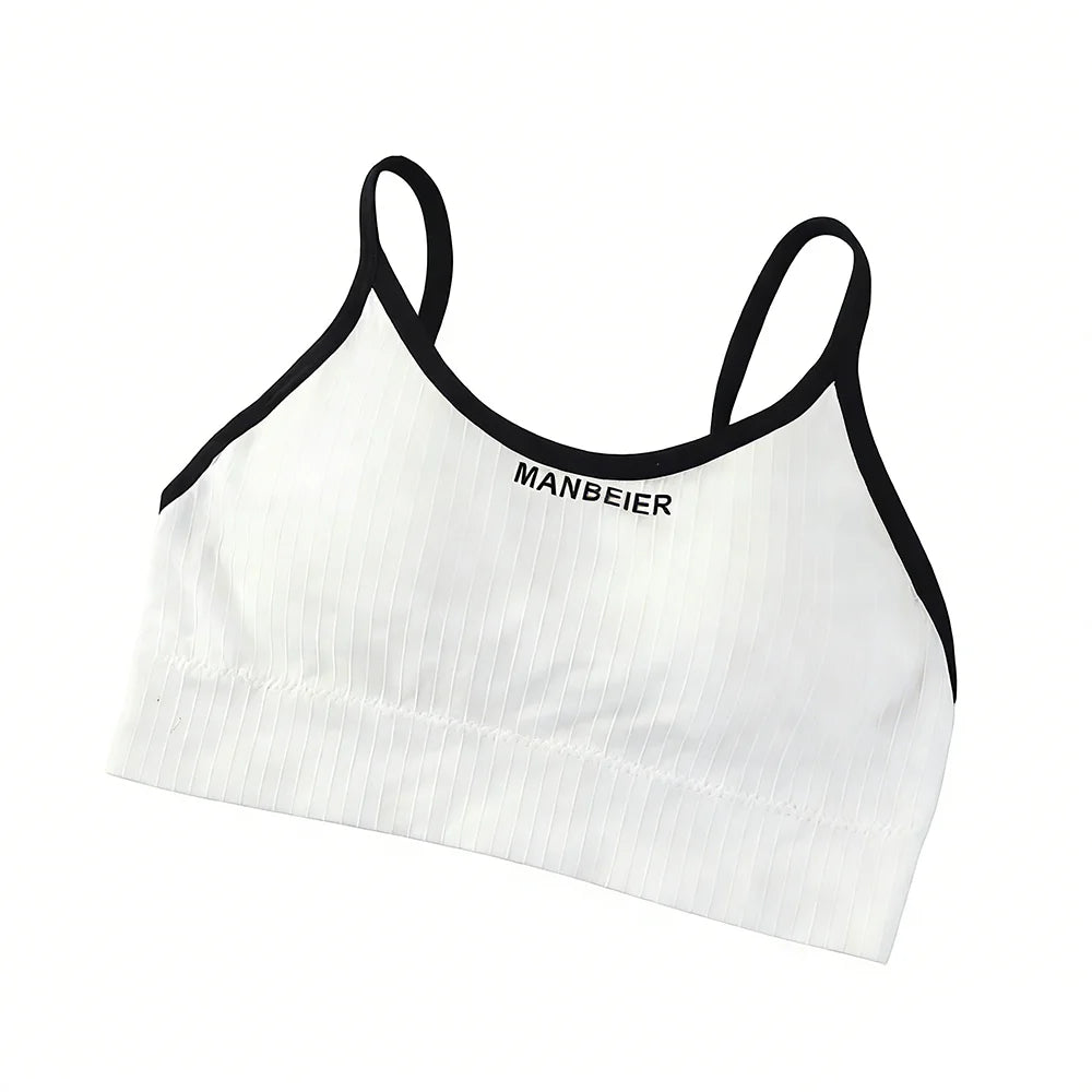 Basic Lingerie Wireless Bra Simple Elastic Brassiere for Women Underwear Seamless Bras Running