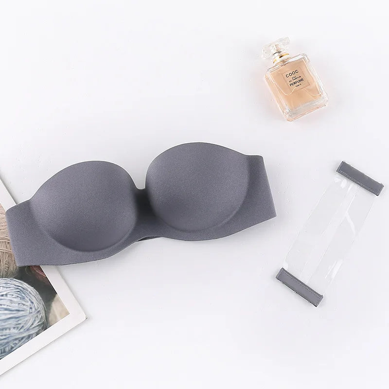 Anti-slip Strapless Bra For Women Invisible Sexy Bras Beautiful Back Chest Stickers Gathering Comfortable Underwear