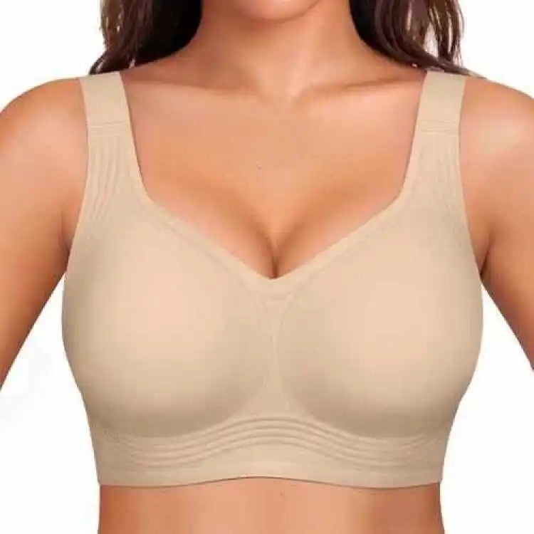 Wireless Seamless Women's Bra, Removable Pads Breathable Bralette,Soft Comfort Fit,Ideal for Daily Casual Outfits&Sleep Wear