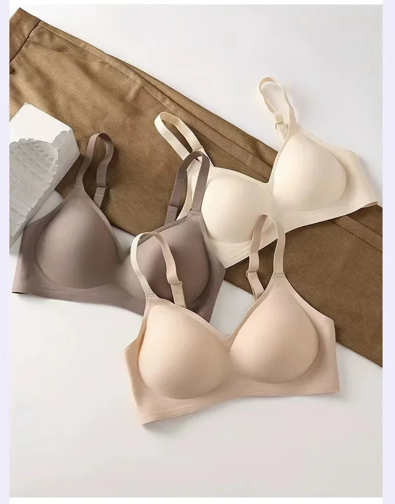 Fashion Seamless Bras Women Comfort Lingerie Padded Sports Tops Underwear Soft Bralette Support Sexy Breathable Bra Intimates