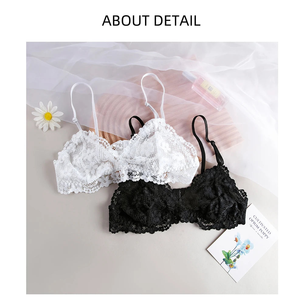 BANNIROU 1Pcs Lace Bra For Woman Thin Transparent Sexy Underwear Female Lingerie Women's Bralette For Ladies 2023 NEW SALE