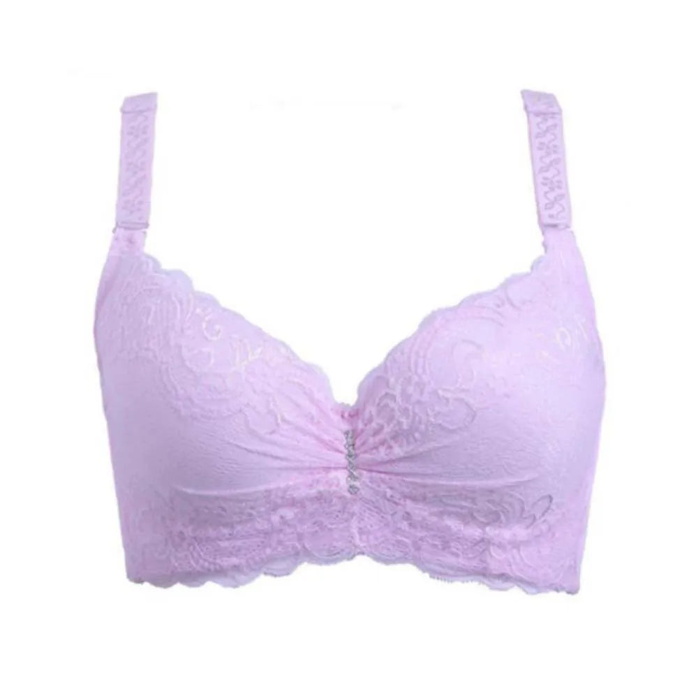 BCHRAYIUP Women's Underwire Padded Plunge Push Up Bra Sexy Flora Lace Deep V Full Cup Bra 34 36 38 40 42 44 46 B C D E