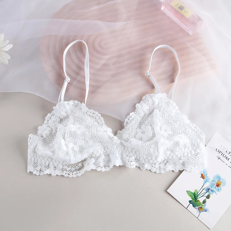 BANNIROU 1Pcs Lace Bra For Woman Thin Transparent Sexy Underwear Female Lingerie Women's Bralette For Ladies 2023 NEW SALE
