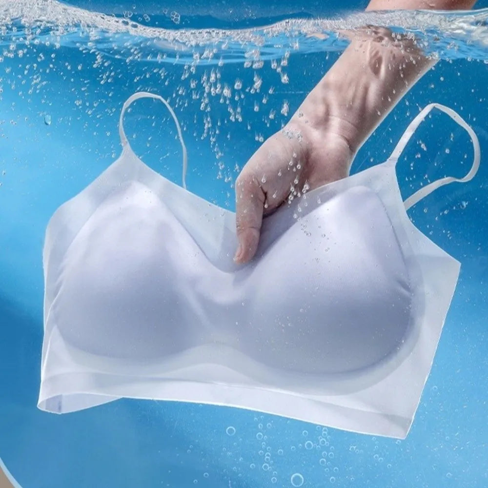 Breathable Close-fitting Seamless Bra Anti-sagging Shockproof Brassiere for Women Beautiful Back Wireless Deep V Bra Lady