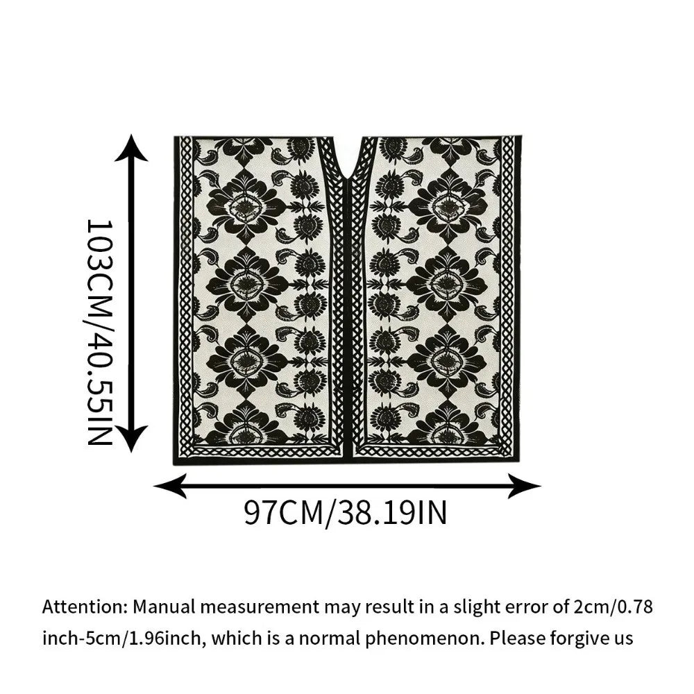 Breathable Lace Mesh Sunscreen Beach Cover Up Plus Size Casual Bohemian Shawl Floral Transparent Swimsuit Cover Up Lady