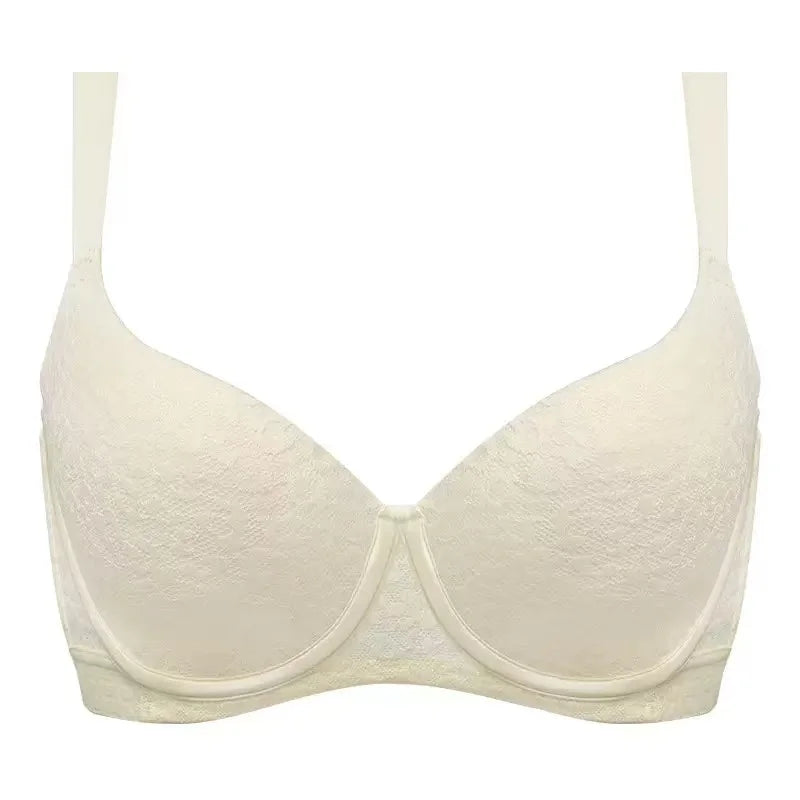 Lace Embroidery Womens Balconette Bra Full Cup Lightly Padded Underwire Female Large Size Lingerie 75 80 85 90 95  B C D E F