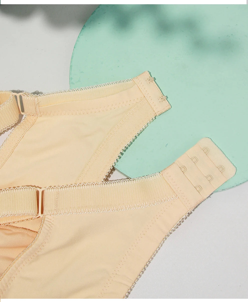 LERVANLA 2302 Bra Seamless Sexy Bras for Fat  Woman Mastectomy Bra Cotton Bralette Full Coverage Cup D E F G for Plus Size