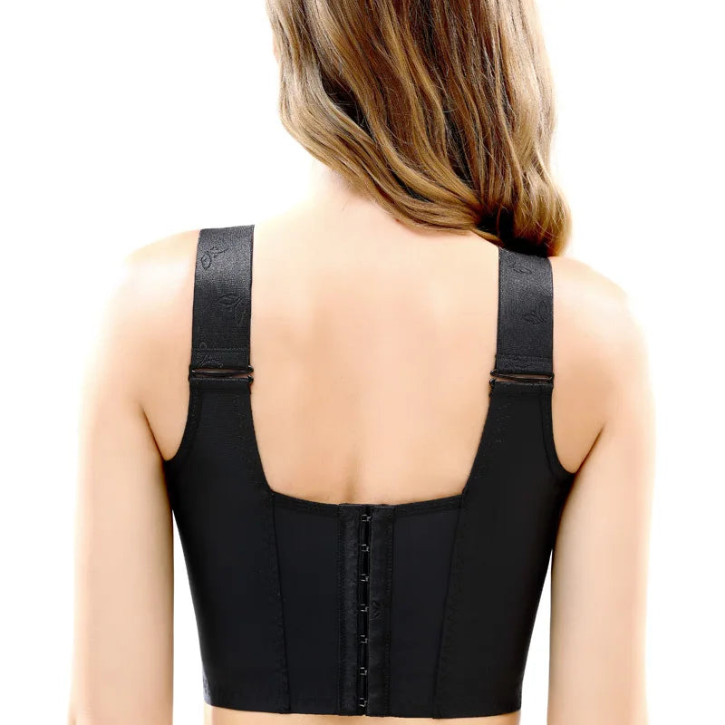 Front Closure Posture Bra  Comfort Bras for Women Full Coverage Back Support Wireless Seamless Widen Side Soft Brassiere