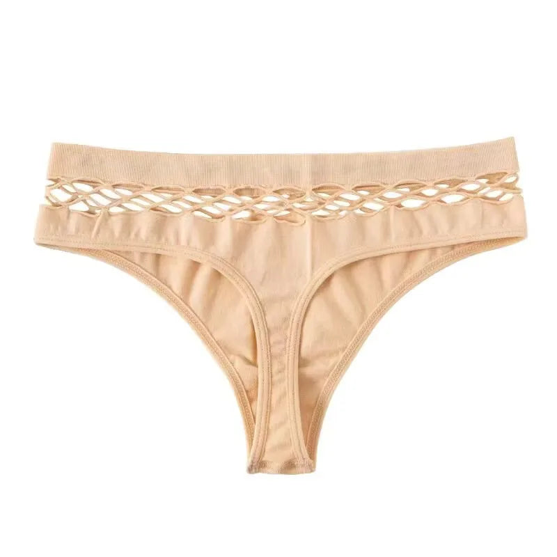 Women Lingerie Underpants Sexy G-string Thongs Cotton Women Panties Hollow Out Slip Femme Plus Size S-XXL Underwear Thongs