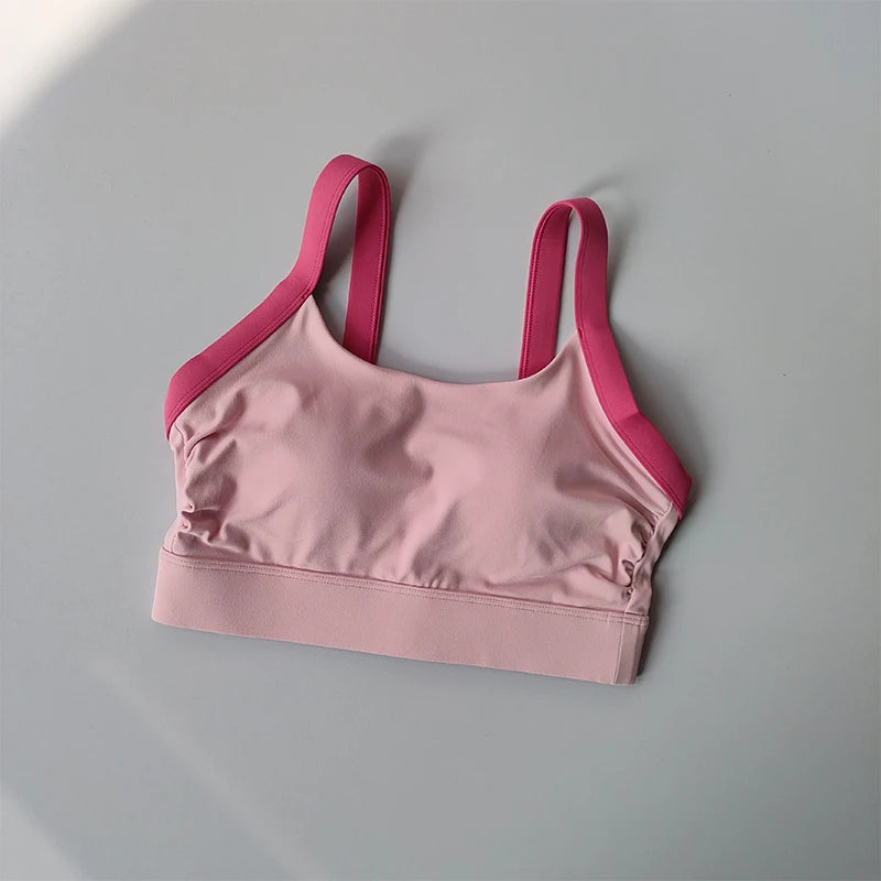 Sports Bra Crop Top Bras for Women Gym Tops Sexy Yoga Bra Open Back Workout Top Running Underwear Fitness Bra SportsTop 2024