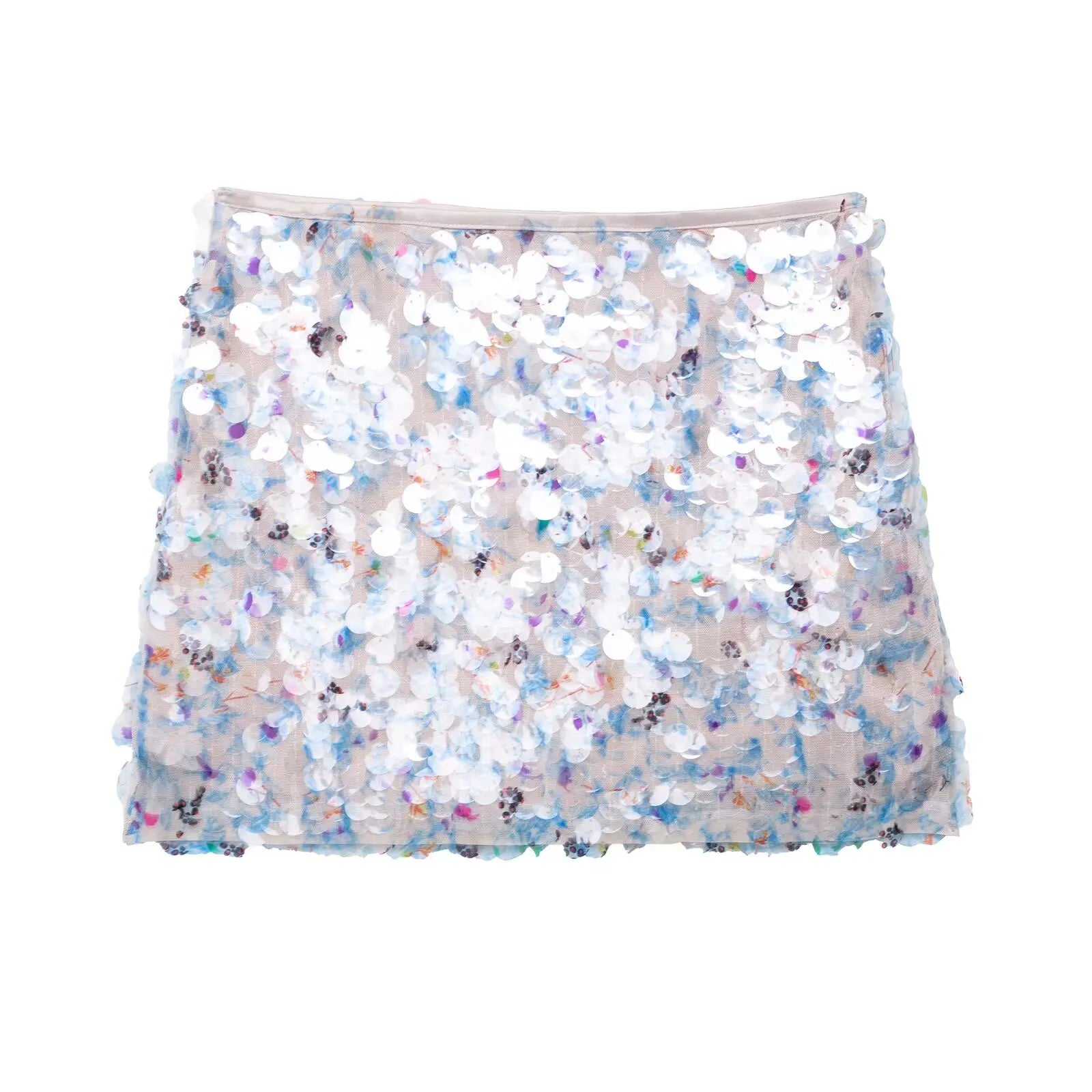 Sexy Woman Sequins Skirt High Waist Versatile Slim Mini Slim Skirts Zipper 2025 Summer Beach Style Women's New Skirt Y2K