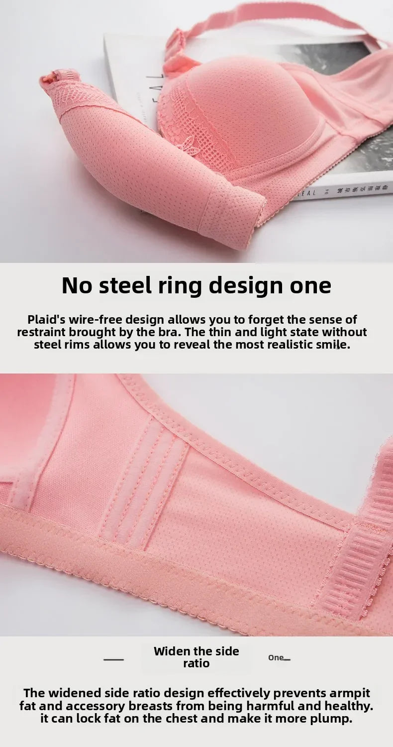 Popular Spot Fashion Plump in The Elderly Large Size Underwear Gather Comfortable Bra Bra for Women Free Shipping Push Up Bra