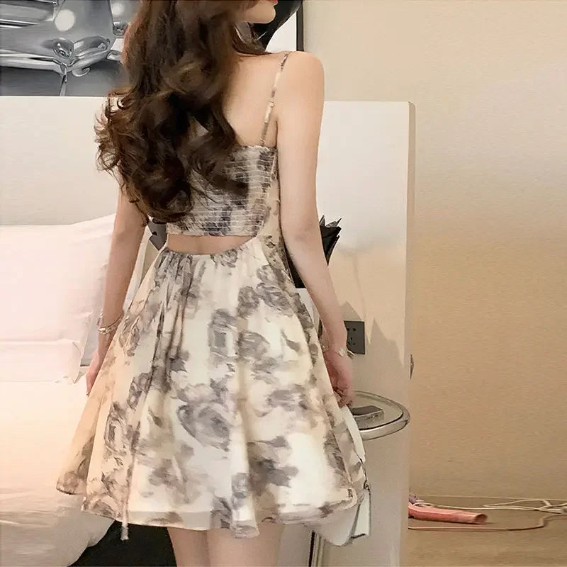 Slip Woman Dress Mini Sundress Off Shoulder Clothes Dresses for Women 2025 Beach Short Promotion Cheap Casual Retro New in X Y2k