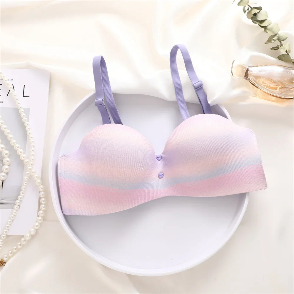 Seamless Sexy Bras Women Invisible Brassiere Adjustable Push Up Bras Female Comfortable Underwear Laides Solid Color Lingerie
