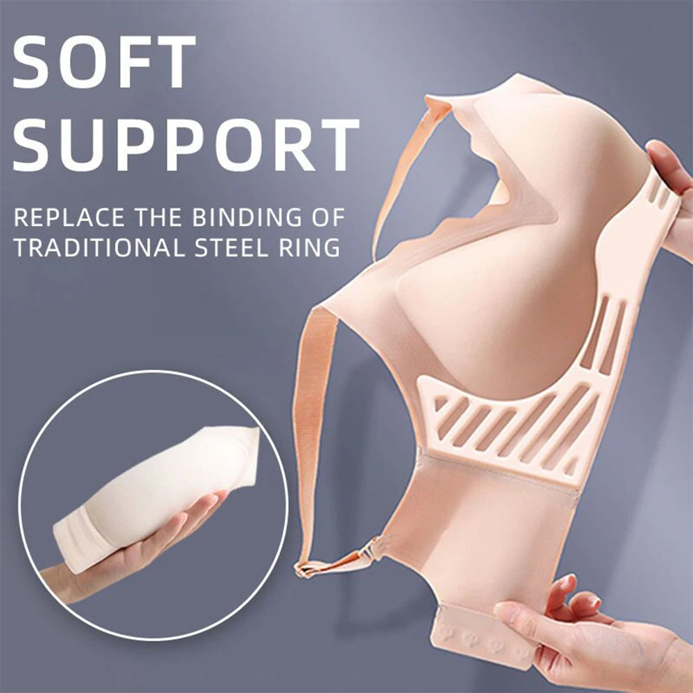 Womens Wireless Push Up Bras No Underwire Soft Bralette Comfortable Full Coverage Seamless T Shirt Bra Plus Size Underwear