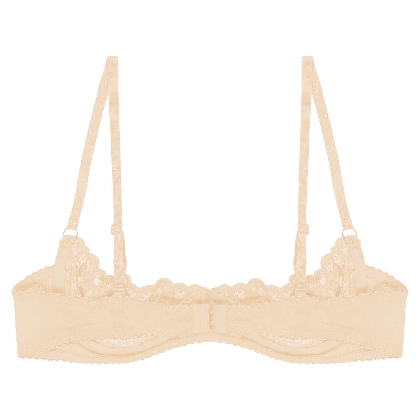 Sexy Womens Sheer Floral Lace Underwired Bra Underwear Unlined Brassiere Lingerie Bare Breast Exposed Open Nipples Bra Tops