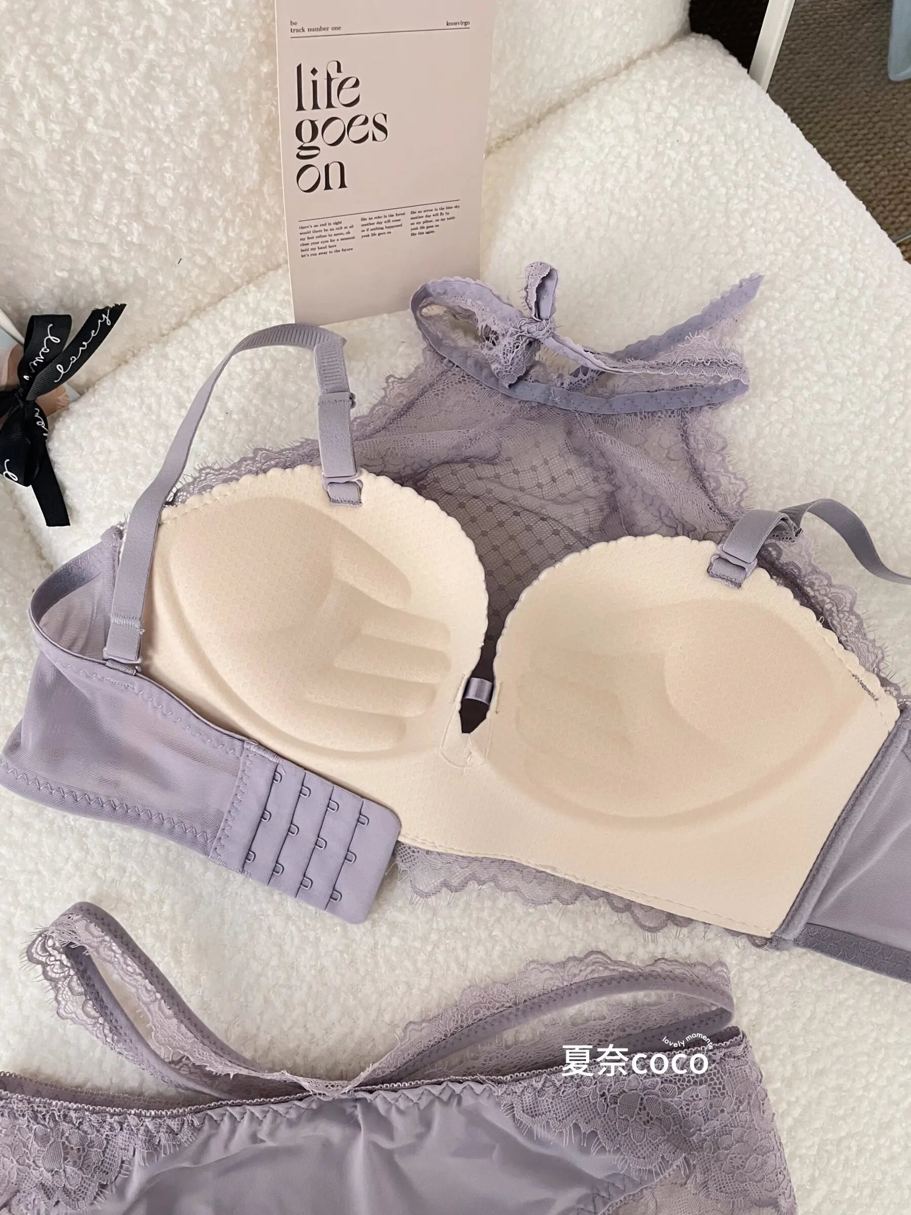 Lace Plunge Bra Push Up Bralette See Through Mesh Lingerie Double Layer Deep V Top Flattering Fit for Petite Bust Everyday Wear