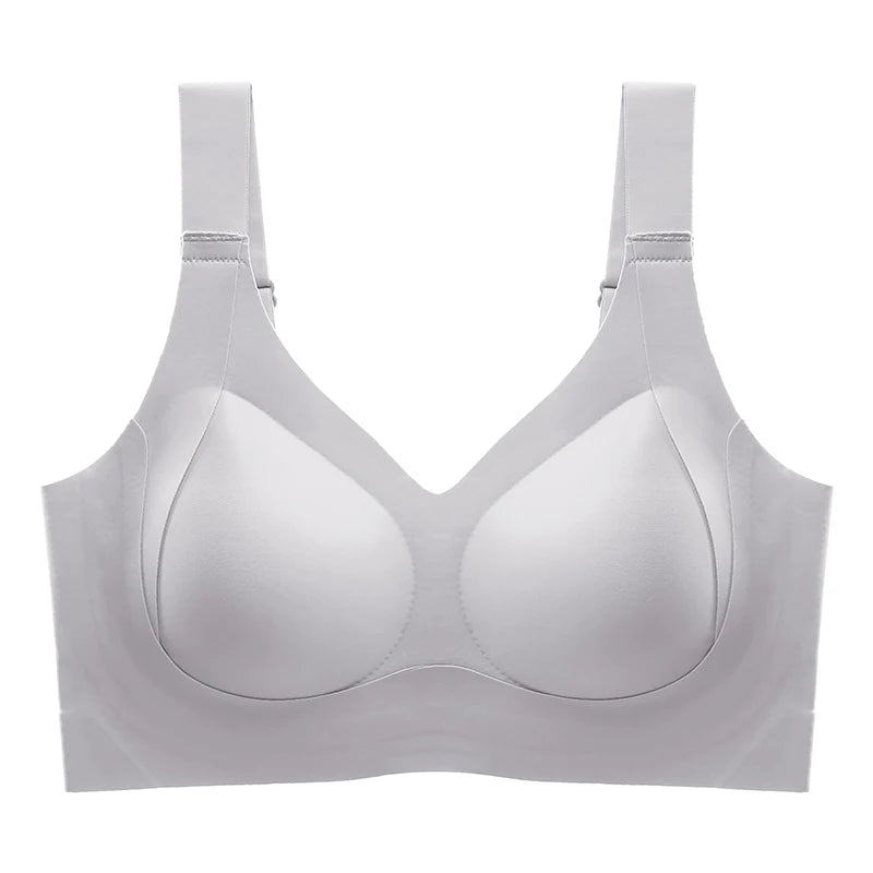 Seamless Women's Full Coverage Large Size Sexy V Neck Female Bralette Lift Up Wireless Minimizer bra Lingerie XL 2XL 3XL 4XL 5XL