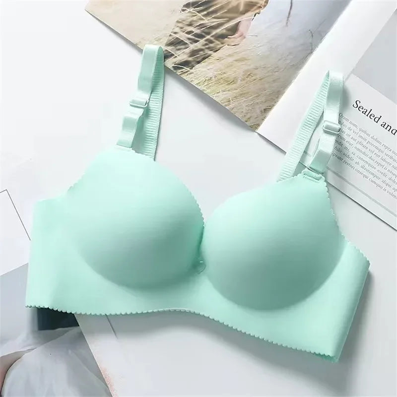 Wireless Seamless Bras for Women Push Up Bralette No Underwire, Ultra Soft Comfort Bra with Breathable Padding Sexy Everyday Li