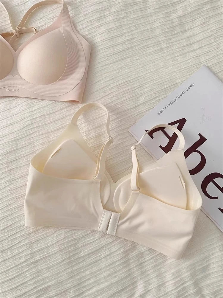 Seamless Wireless Bra Women Push-Up Gel Support Anti-Sagging Bralette Side Coverage Lift Comfort Bras Small Chest No Underwire