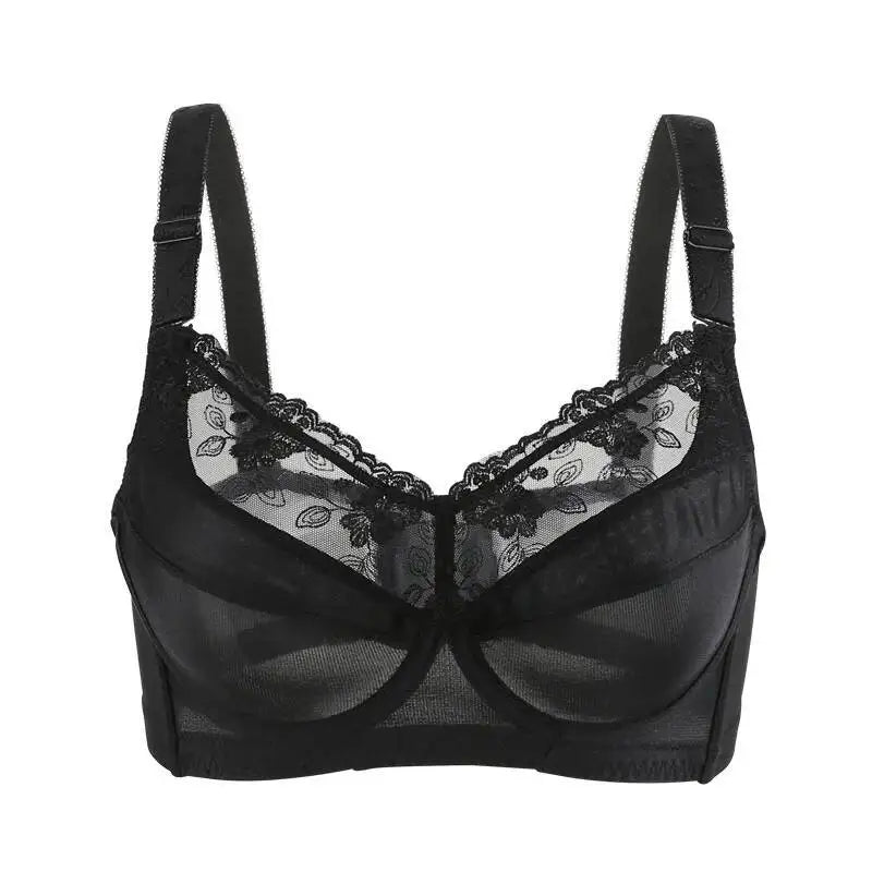 Lace Bra Unlined Bralette Brassiere Sexy Intimate Underwear B C D E F G H Cup 75 80 85 90 95 100 Plus Size Lingerie For Women