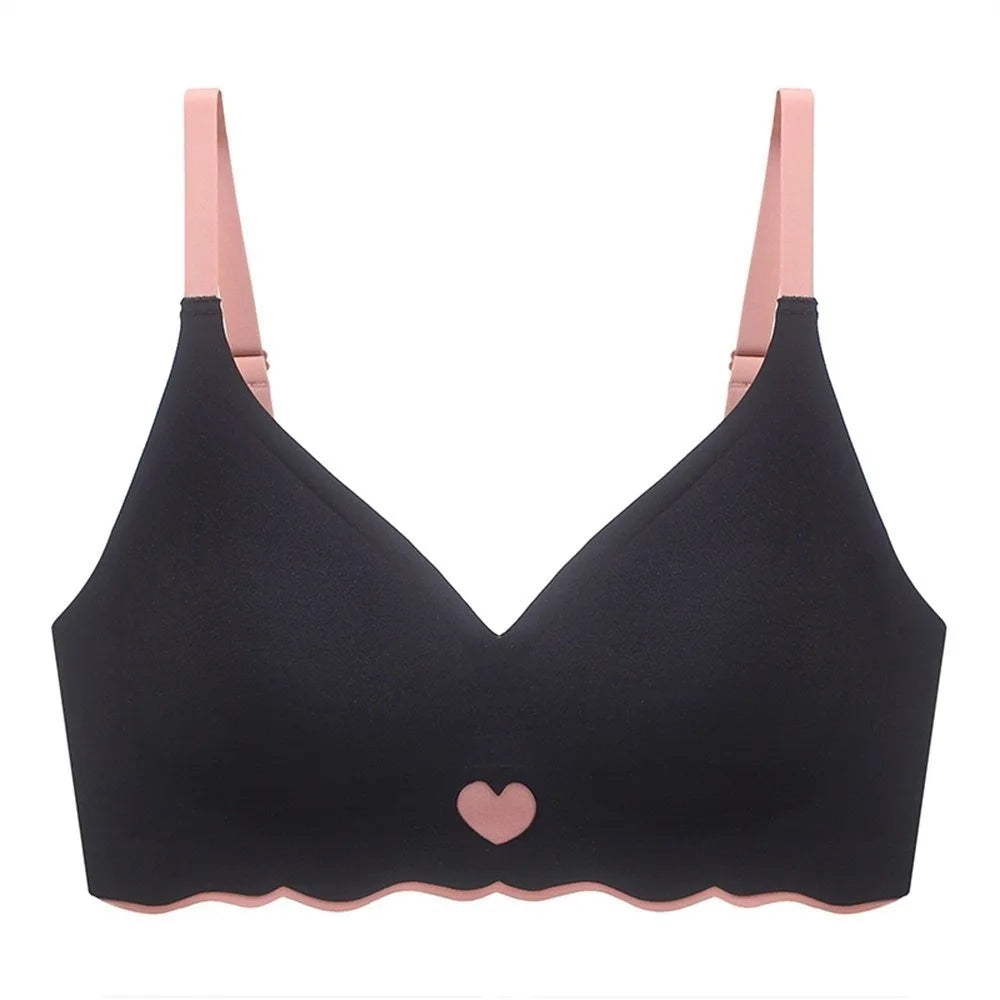 Comfortable Close-fitting Wireless Bra Push Up Shockproof Seamless Bralette Adjustable Lingerie Sports Bra Pilates