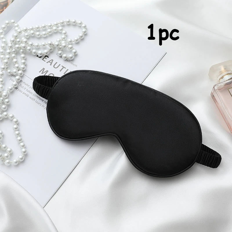 Luxurious Silk-Feel Sleep Set - Ultra-Soft Eye Mask, for Travel or Home - Cozy, Versatile Accessories