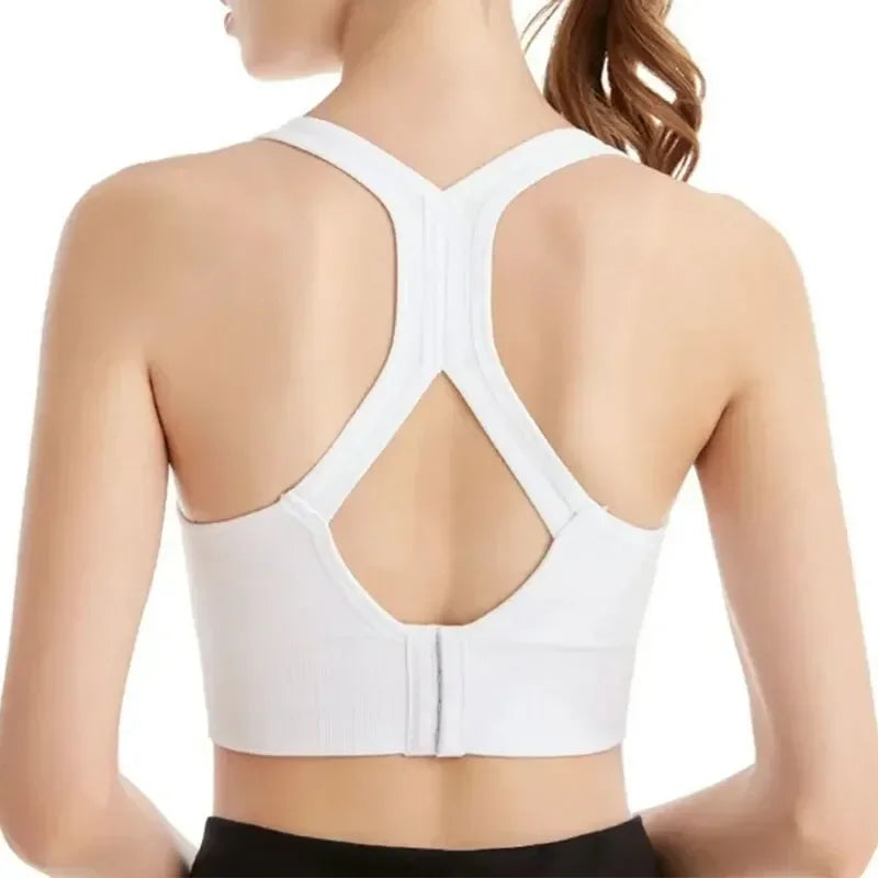 Sexy Sports Bras Racerback Yoga Bra Tank Top Women Fitness Gym Shockproof Seamless Running Workout Fast Dry Underwear Vest