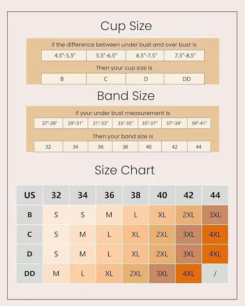 Women's Wireless Push-Up Bra Comfortable No-Wire Full Support Seamless Lift Bralette for Everyday T-Shirt Style