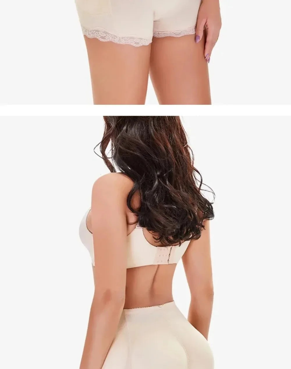 Shapewear Women Seamless Lace Trim Padded Push Up Butt Lifter Panties Shapewear Body Shaper Women Underwear Accessories 1PC