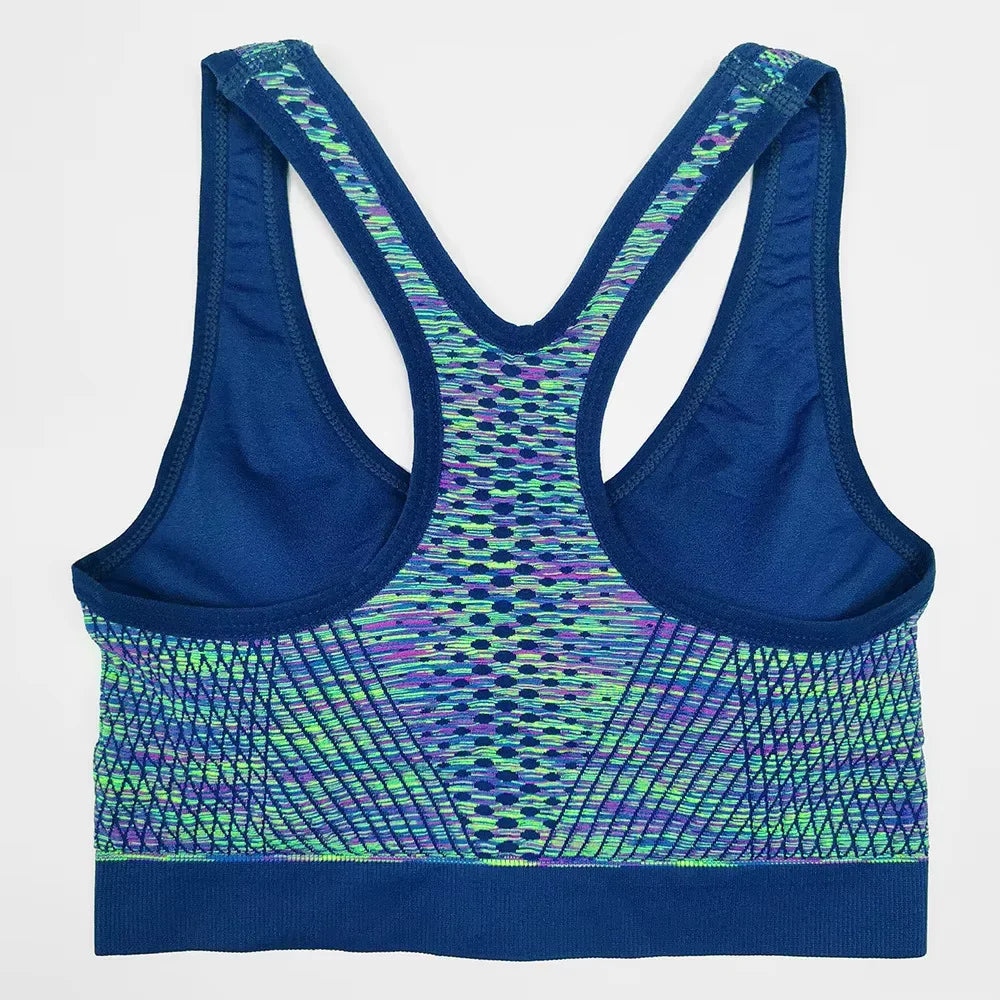 Women Sports Bra Front Zipper Sports Bra Breathable Shock-proof Underwear High Impact Yoga Bra Running Fitness Workout Tank Tops